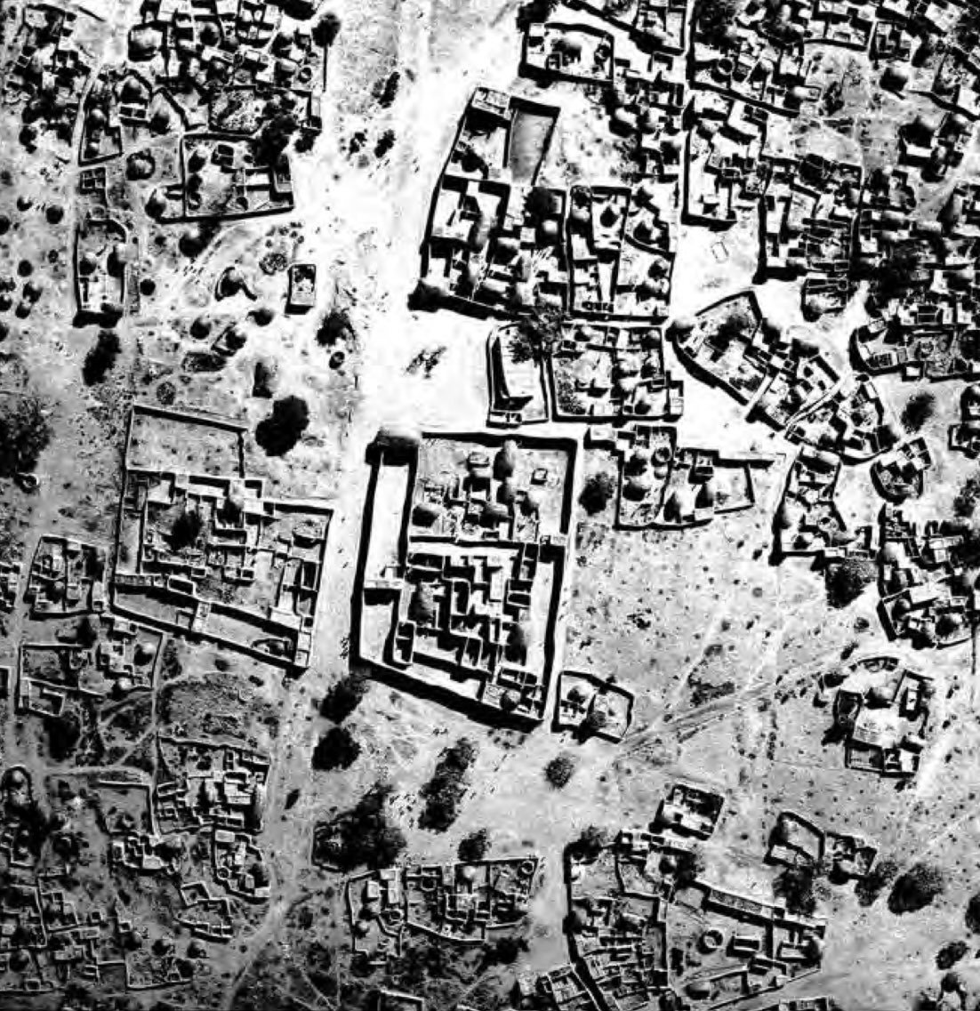 Arquitetura africana com padrão fractal