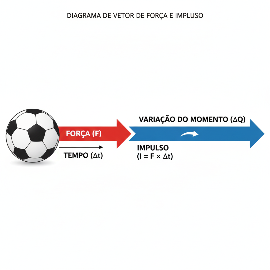 Diagrama de vetor de força e impulso