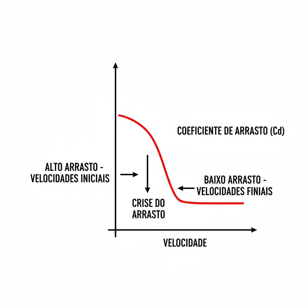 Gráfico de Simulação CFD da trajetória da bola